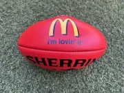 AFL SHERRIN AUSTRALIAN MADE LEATHER GAME FOOTBALL FOOTY - Maccas McDonald’s