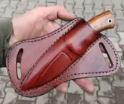Handmade Leather Knife Sheath Folding blade Pocket Knife Fix blade knive Holster