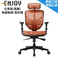 在飛比找PChome24h購物優惠-Enjoy 企業版(黑腳)人體工學椅/辦公椅/電腦椅-美國製