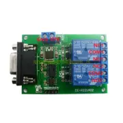 NEW DC 12V 2CH RS232 DB9 Serial Relay Control Switch UART Home Automation