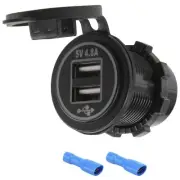 5V 4.8A Dual Usb Socket Adapter Socket For 12V 24V Car Ship Rv G7K64113