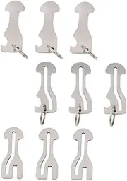 [HOODANCOS] 1Set Trolley Token Keyring Metal Keychain with Shopping Cart Tokens Bottle Opener Elegant Key Decoration for Supermarkets Everyday Use