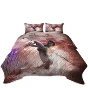 Cool and Funny Playing Saxophone Sloth Coverlet