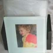 Prime Line NEW Set of 4 Photo Coasters with Holder