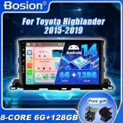 CarPlay Head Unit Car Stereo For Toyota Highlander 2015-2019 Android 14 GPS Navi