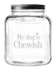 Susquehanna Glass My Dog is Chewish Gallon Treat Jar