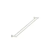 Meir Round Double Towel Rail 900mm Brushed Nickel MR01-R90-PVDBN