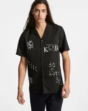 Shop The Last Maniac Resort Ss Shirt Black | Ksubi ++