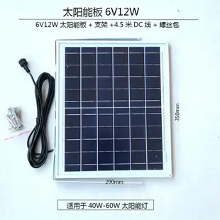 太陽能充電板 太陽能電池板 太陽能板配件6V家用戶外庭院燈電池板光源板多晶充電板路燈發電板『cy1490』