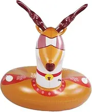 1 PC Inflatable Ski Ring Snow Tube Deer Snow Tube Outdoor Snow Sled Tube Snow Sled Tube Inflatable Snow Tube PVC Snow Sled Winter Snow Tube PVC Snow Tube
