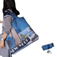在飛比找momo購物網優惠-【ENVIROSAX】折疊環保購物袋―旅行 美國紐約