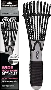 Evolve Wide Flow-Thru Detangler Black