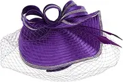 [NOLITOY] Charming Women Fascinator Hat Headband Elegant Tea Party Accessory Exquisite Mesh Design for Weddings Cocktail Parties and Garden Events Stylish Hair to Elevate Your Look