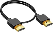 OD3.2mm HDTV Cable High Speed 4K@60Hz 18Gbps HDTV 2.0 Cord Low Profile Gold Plated Connectors for Gaming Monitors Console