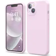 Silicone Phone Case For iPhone 14 Shockproof Microfiber Lining - Lilac