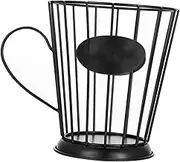 Cabilock Coffee Capsule Storage Basket Cup Shaped Organizer for Kitchen Living Room Coffee Holder Modern Design Flat Bottom Storage Container