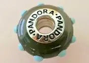 PANDORA | BLACK SEEING SPOTS GLASS MURANO CHARM ✪NEW✪ 790631 RETIRED RARE 925ALE