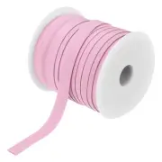 3/8 Inch Double Fold Bias Tape Continuous Bulk Bias Tape Pink 25 Yards