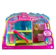 Mini Barbie Land House With Slide NEW