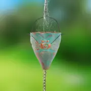10’ Adjustable Rain Chain with Bee Cups – Decorative Gutter Catcher – Free & Fas