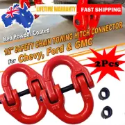 2× G80 7/8mm HammerLock Chain Connector Connecting Link 4X4 WLL 2Ton joiner 4WD