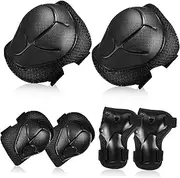 Abaodam 1Set Elbow and Knee Pads for Skating Protective Gear Resistant Lightweight and Breathable Design for Skating and Snowboarding Activities