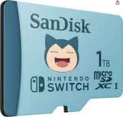 SanDisk 1TB microSDXC Card Licensed for Nintendo-Switch, Pokémon Snorlax Edition
