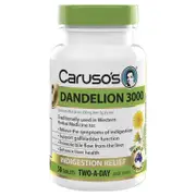 Carusos Dandelion Root 50 Tablets for Digestion & Liver Support
