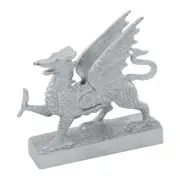 Flying Dragon Hood Ornament - Chrome Metal - Peterbilt Kenworth All Trucks