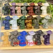 Wholesale Natural Mixed Mushroom Quartz Crystal Skull Mushroom Tree Healing 2"