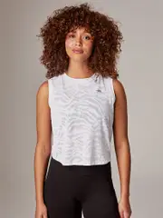 Running Bare Elevate Crop Tank. Womens Workout Singlet