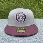 Detroit Tigers Hat Fitted 7 1/4 Grey Maroon New Era MLB Saved By The Bell