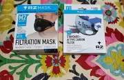 RZ Mask M2 Black Multi-Purpose Air Filtration Mesh Valved XL & Replacement Filte