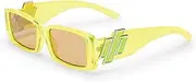 [Le Specs.] Le Specs Uni-Sex Cruel Intentions Hyper Yellow 2452336 Rectangle Sunglasses