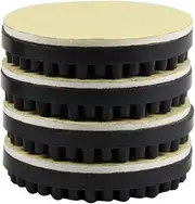 4 PCS Easy Installation 0.41in Height Rubber Isolation Stand Feet Pads Turntable Record Player Vibration Reducer with Tape