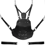 100% Real Leather Heavy Duty Hammock Bondage Sex Swing Sling With Stirrups Adult Fun(Sw-9)