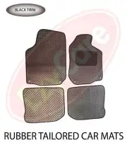 Audi A6 2011+ (C7) Fully Tailored 4 Piece Rubber Car Mat Set with 8 Clips