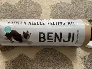 NEW WORLD OF WOOL BENJI COMPLETE NEEDLE FELTING TUTORIAL KIT