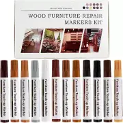 New Upgrade Furniture Pens for Touch Up, 12 Colors Wood Scratch Repair Markers,