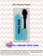 Mascara Magnet-Plastic Canvas Pattern or Kit