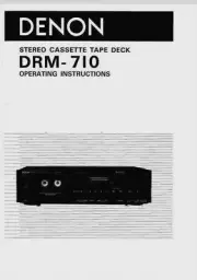 Denon DRM-710 Cassette Tape Deck Player Operating Instruction - USER MANUAL