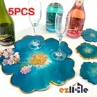 Resin Casting Mold Silicone Jewelry Agate Making Mould Craft Coaster Tool Round