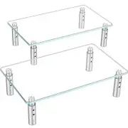 2 Pack Monitor Stand 3 Adjustable Height Monitor Riser Computer Monitor Stand De