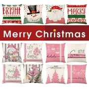 Bedside Pillowcase Christmas Cushion Cover Polyester Throw Pillowcase