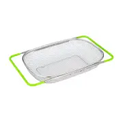 Tenta Over the Sink Colander Strainer Basket Stainless Steel Wire Strainer Fo...