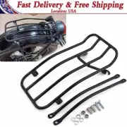 Black Rear Fender Solo Seat Luggage Rack For Triumph Bonneville Bobber 2017-21