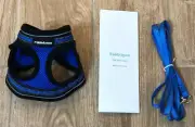 rabbitgoo Small Cat Vest Harness W/Matching Leash Blue Reflective
