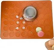Macaron Mold Piping Kit - 48-Hole Silicone Mat & Precision Nozzle Bottle with 5 Piping Nozzles for Perfect Macarons Every Time Reusable Macaroon Baking Supplies