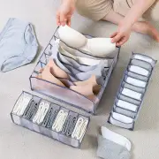 1 Set Underwear Storage Box Multi-grids Tear Rsistant Anti-collision Wardrobe