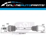 RH CV Shaft for Mazda 323 BA 4cyl 1.8L BP 1994-1996 (for: Mazda)